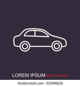 Line icon- car