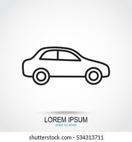 Line icon- car