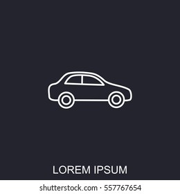 Line icon- car