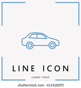 Line icon- car