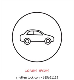 Line icon- car