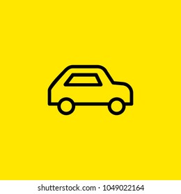 Line icon of car. Automobile, taxi, auto service. Transport concept. Can be used for topics like transportation, traffic, travel