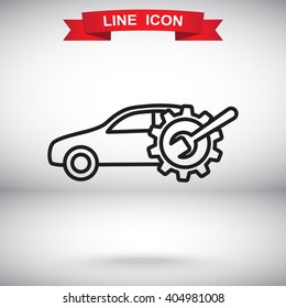 Line icon- car service