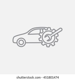 Line icon- car service