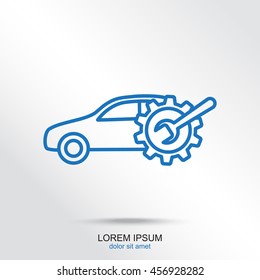 Line icon- car service