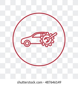Line icon- car service