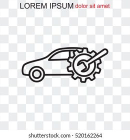 Line icon- car service