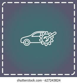 Line icon- car service