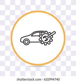 Line icon- car service