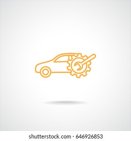 Line icon- car service