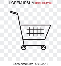 Line icon- cart  shopping