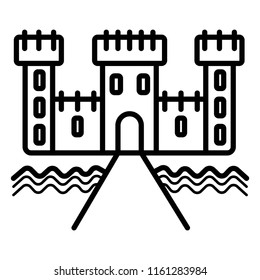Line icon castle
