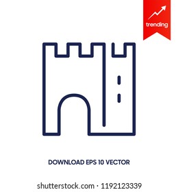 Line icon castle