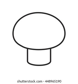 Line icon champignon. Vector illustration.