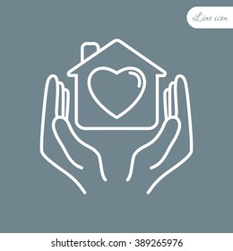 Line icon- charity