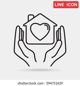 Line icon- charity