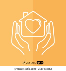Line icon- charity