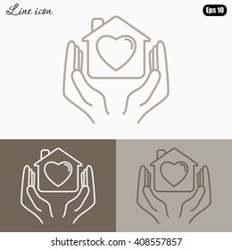 Line icon- charity