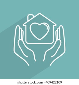 Line icon- charity