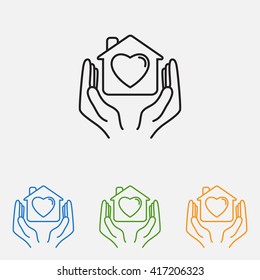 Line icon- charity
