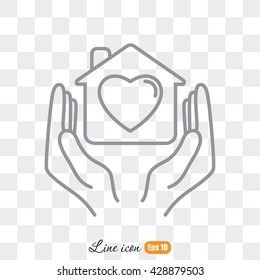 Line icon- charity