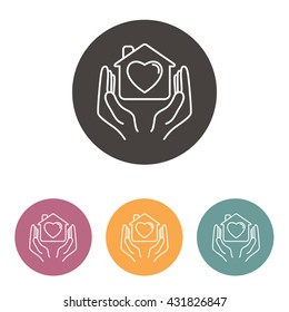 Line icon- charity