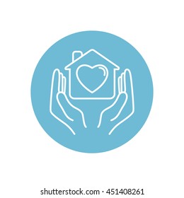 Line icon- charity