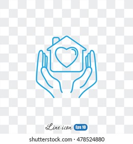 Line icon- charity