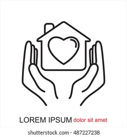 Line icon- charity
