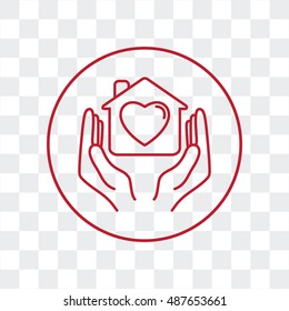 Line icon- charity