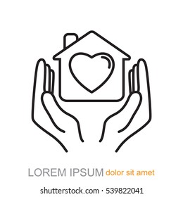 Line icon- charity
