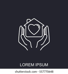 Line icon- charity