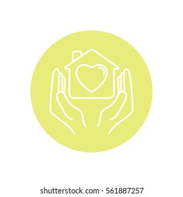 Line icon- charity