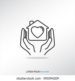 Line icon- charity