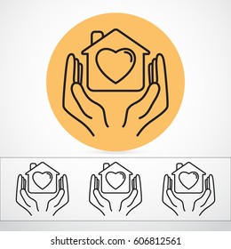 Line icon- charity