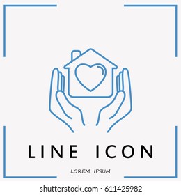 Line icon- charity