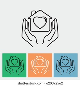 Line icon- charity