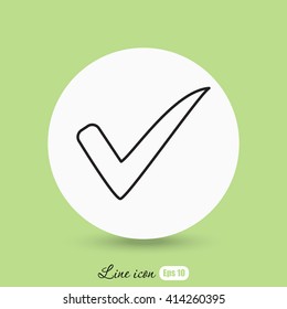 Line icon- Check