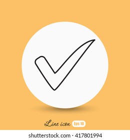 Line icon- Check