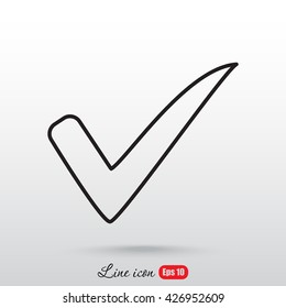 Line icon- Check