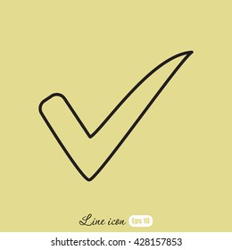 Line icon- Check