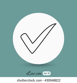 Line icon- Check