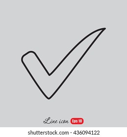 Line icon- Check