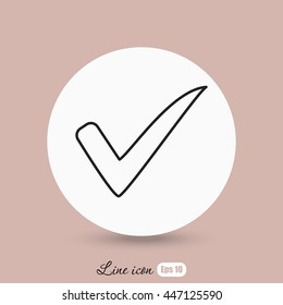 Line icon- Check