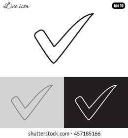 Line icon- Check