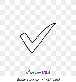 Line icon- Check