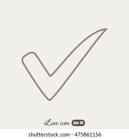 Line icon- Check
