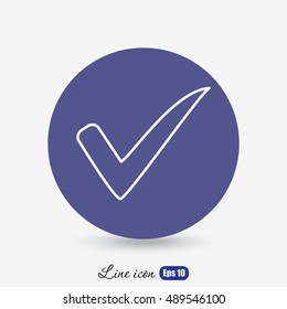 Line icon- Check