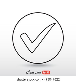 Line icon- Check