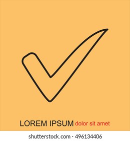 Line icon- Check